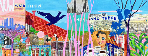 Now and then, here and there by María Burgaz, Painting for Sale on Select