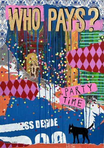 Who pays? by María Burgaz, Painting for Sale on Select
