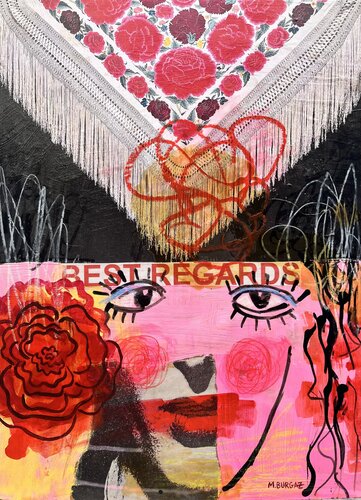 Best regards by María Burgaz, Painting for Sale on Select