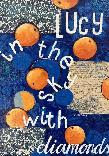 Lucy in the sky by María Burgaz, Painting for Sale on Select
