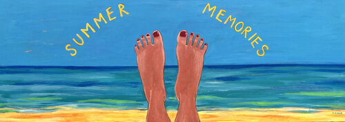 Summer memories by María Burgaz, Painting for Sale on Select