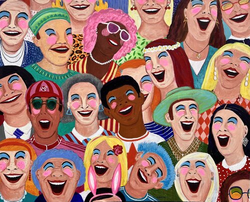 Just laugh by María Burgaz, Painting for Sale on Select