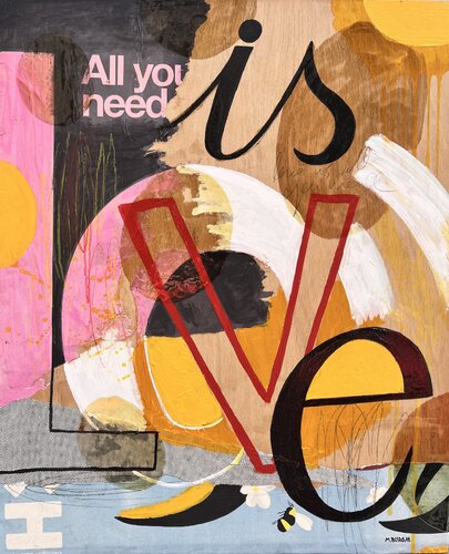 All you need is love by María Burgaz, Painting for Sale on Select