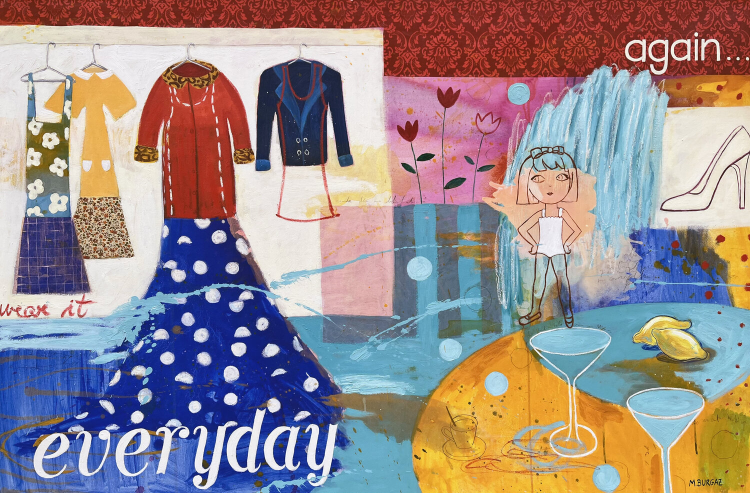 Everyday María Burgaz Original painting for sale