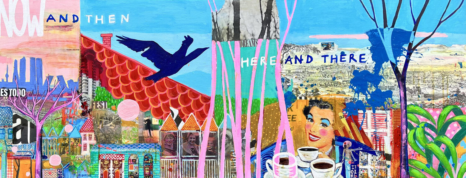 Now and then, here and there María Burgaz Original painting for sale
