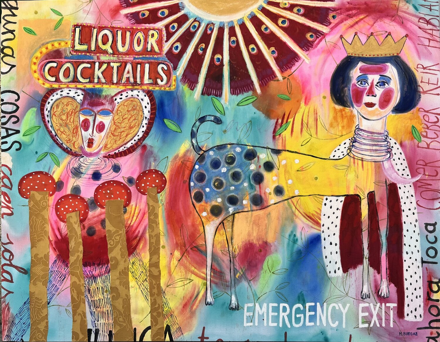 La noche confunde María Burgaz Original painting for sale