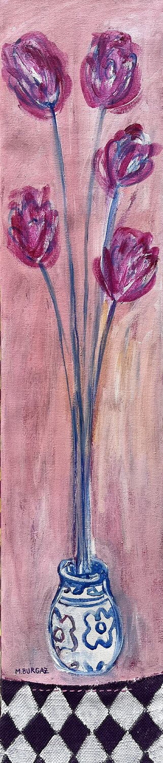 Just flowers María Burgaz Original painting for sale