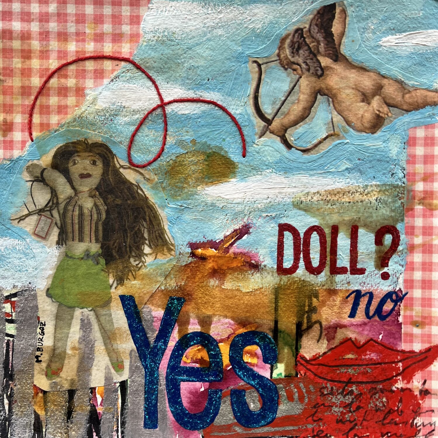 Dolls María Burgaz Original painting for sale