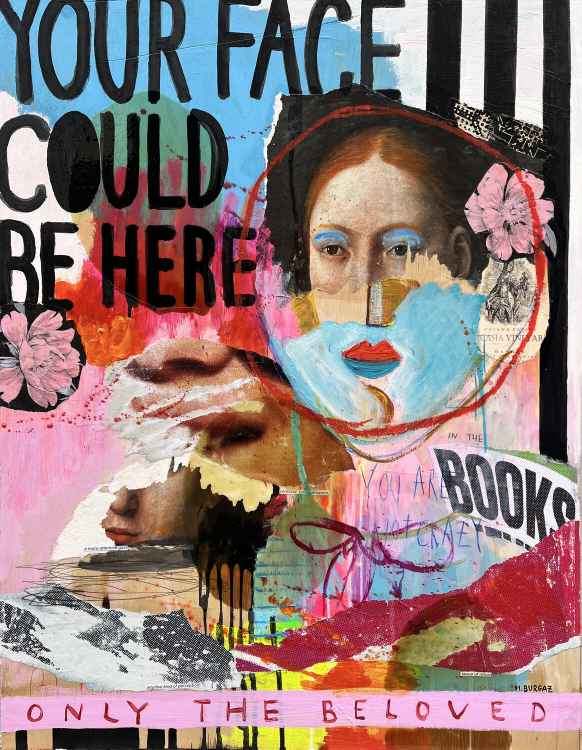 You are not crazy María Burgaz Original painting for sale