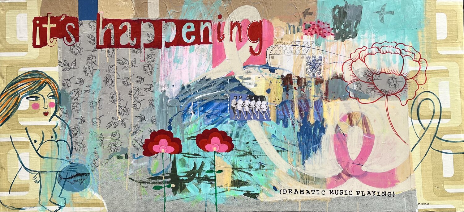 It´s happening María Burgaz Original painting for sale