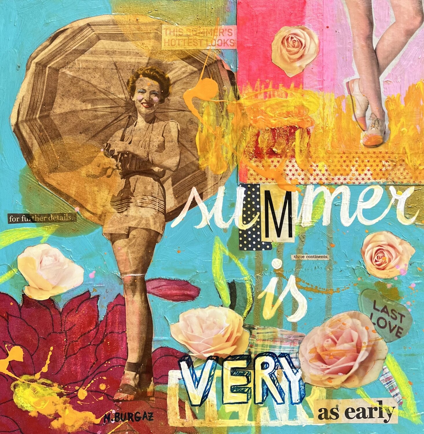 Summer is very near María Burgaz Original painting for sale