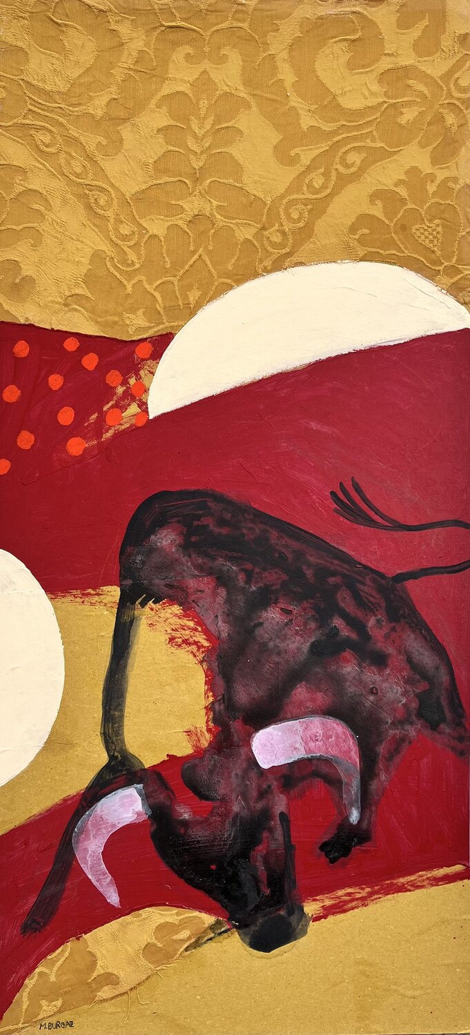 Toro de lidia María Burgaz Original painting for sale