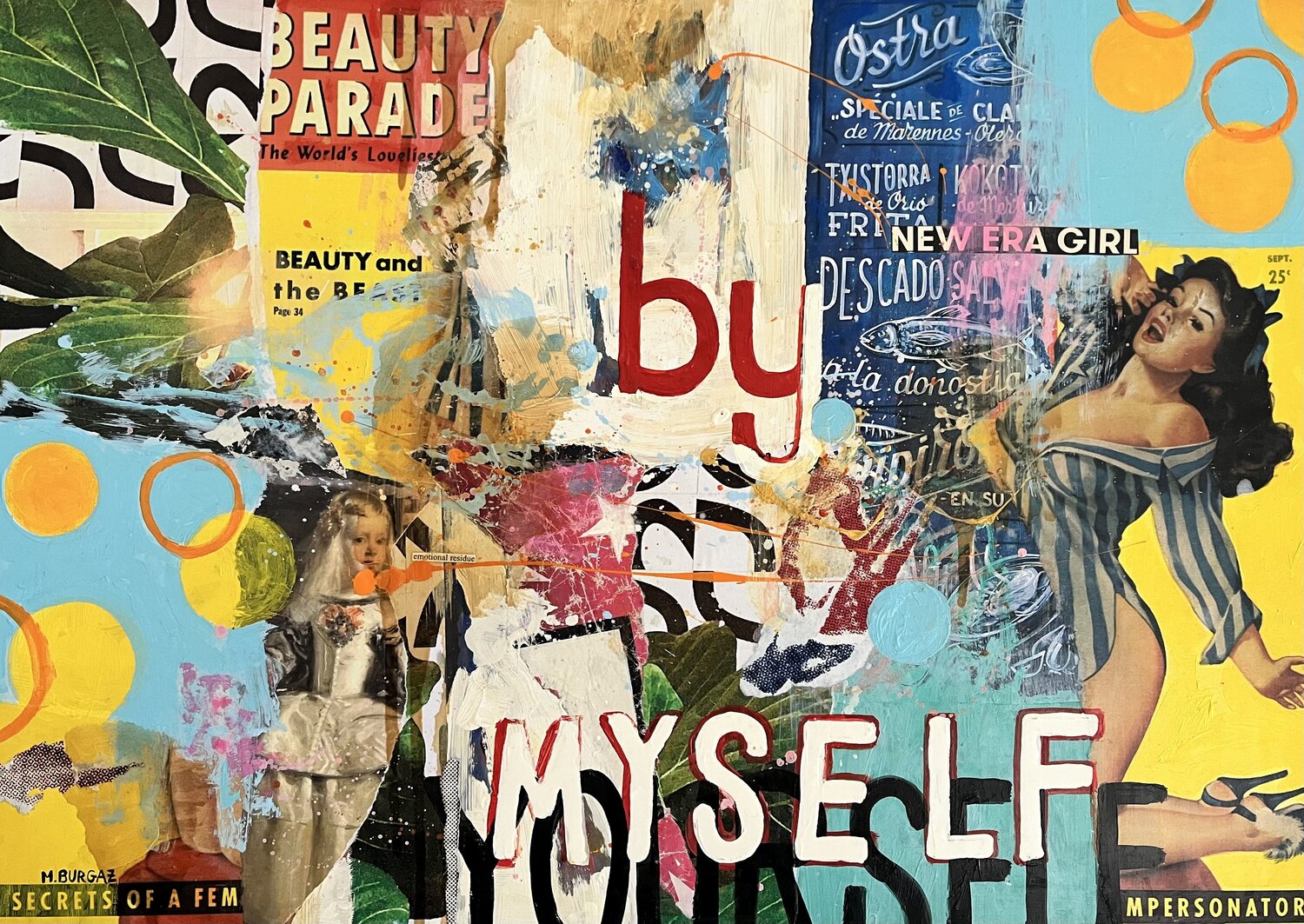 By myself María Burgaz Original painting for sale