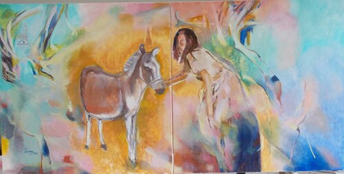 Greece by Anette Vargas, Painting for Sale on Select
