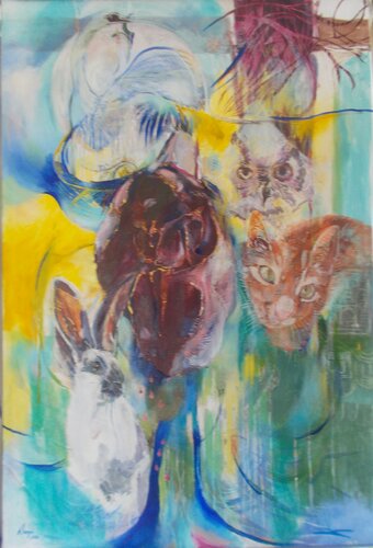 The heart is a lonely hunter by Anette Vargas, Painting for Sale on Select