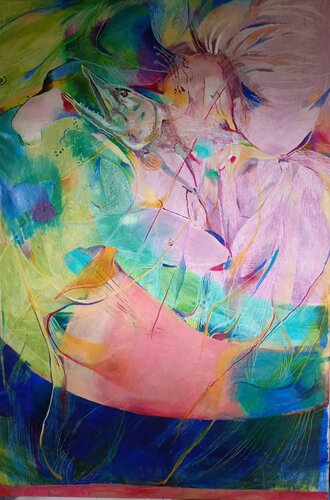 Planet earth, El nino by Anette Vargas, Painting for Sale on Select