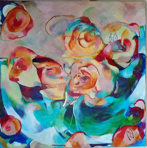 Flowers von Anette Vargas, Malerei kaufen auf Select