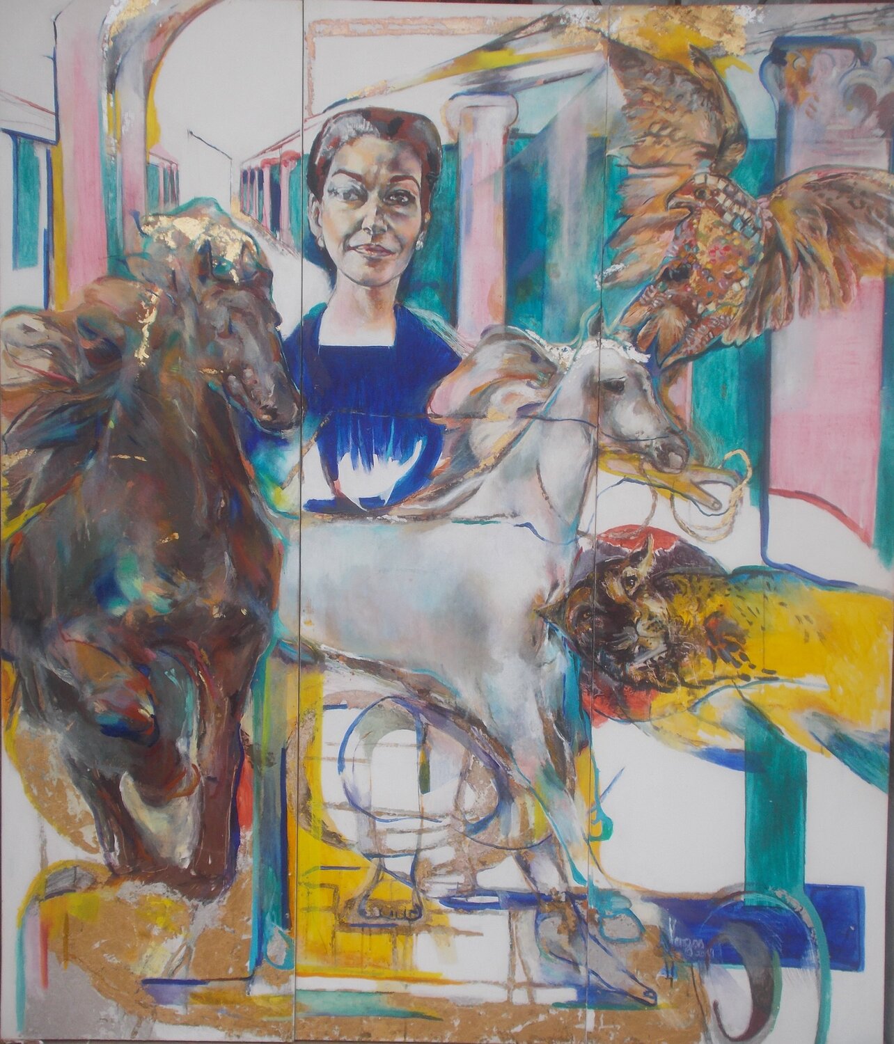 Medea and the golden fleece Anette Vargas Original painting for sale