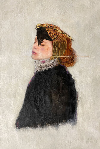 Helmets & Oriental Art girls and other stories 006 by Karenina Fabrizzi, Painting for Sale on Select