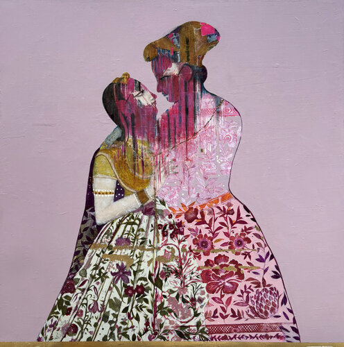 Hues of Happiness / Secrets of Divine Love by Karenina Fabrizzi, Painting for Sale on Select