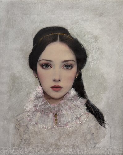 Ethereal Grace / Luminous Silence by Karenina Fabrizzi, Painting for Sale on Select