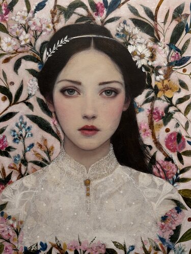 Ethereal Grace/ Spring by Karenina Fabrizzi, Painting for Sale on Select