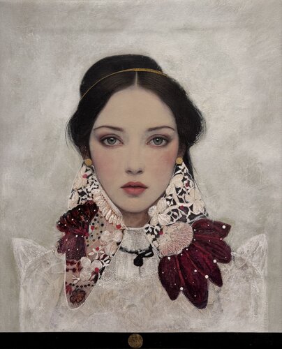 Ethereal Grace/ The infinite Bloom by Karenina Fabrizzi, Painting for Sale on Select
