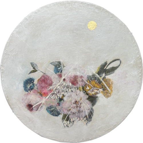 The Weight Of A Golden Dot II by Karenina Fabrizzi, Painting for Sale on Select