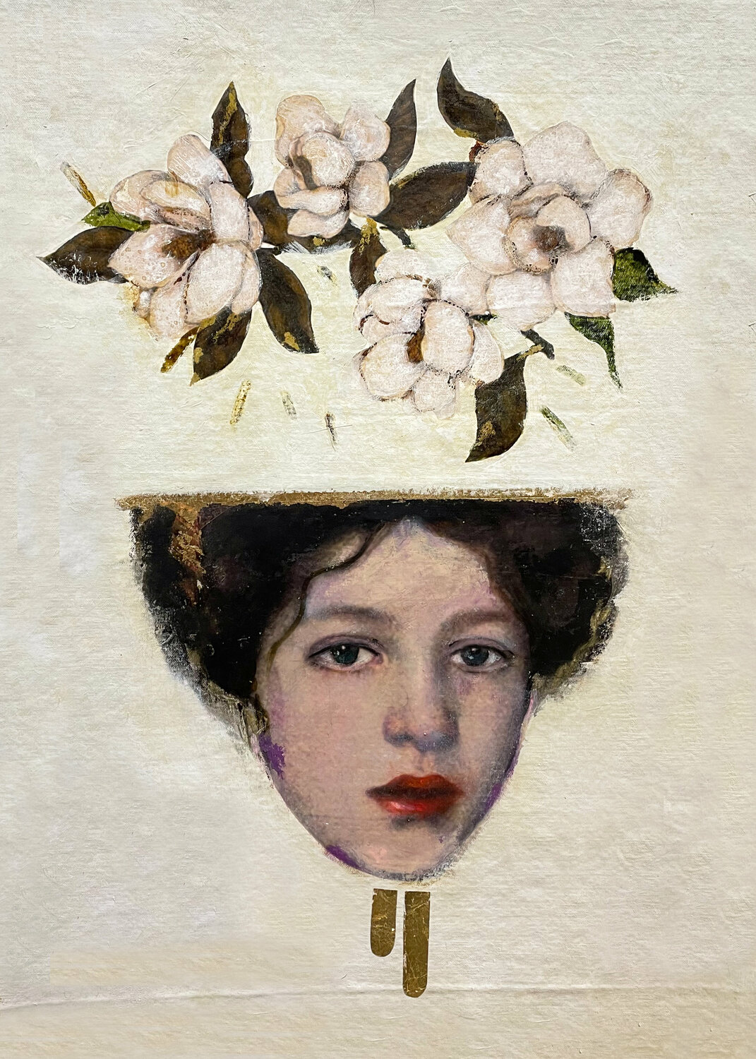 Helmets & Oriental Art girls and other stories 005 Karenina Fabrizzi Original painting for sale