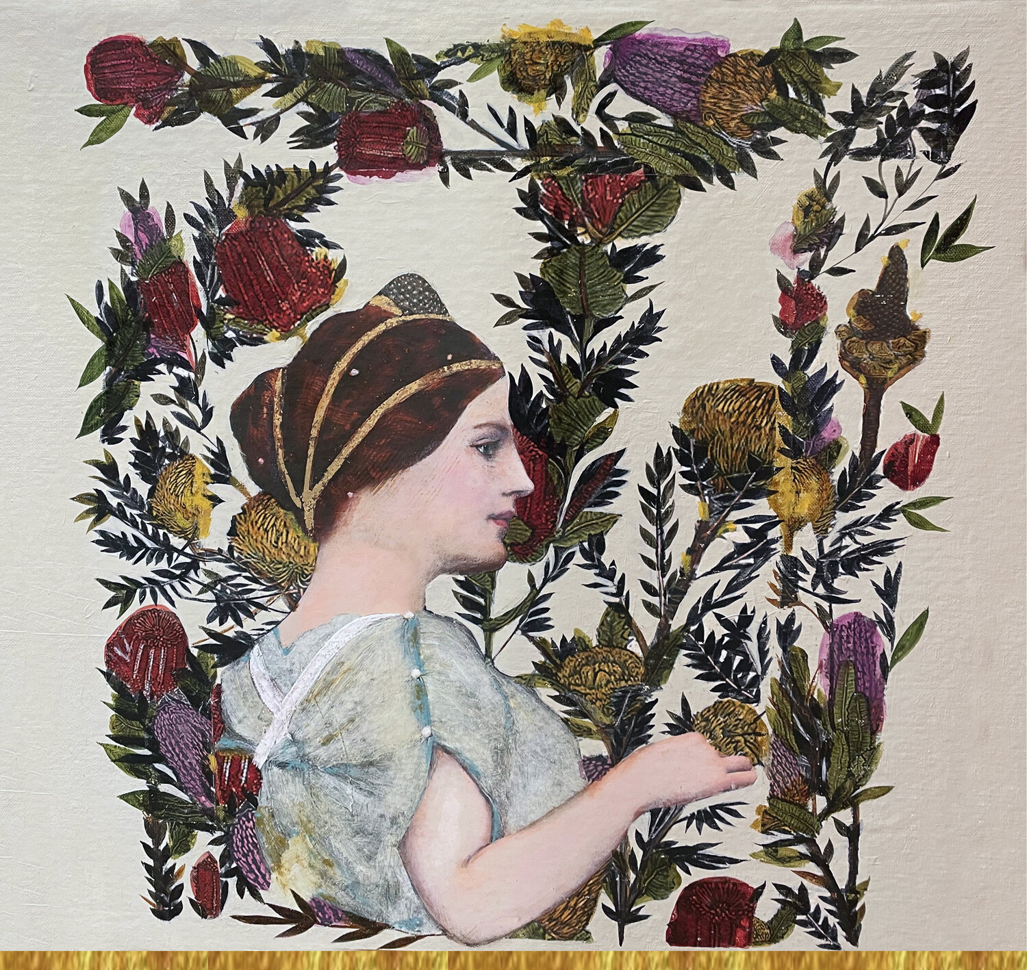 A serene Portrait Karenina Fabrizzi Original painting for sale