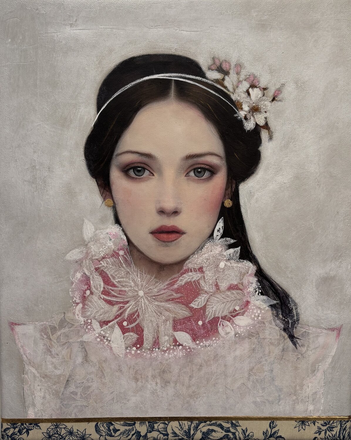 Ethereal Grace/ Where Light Learns To Float Karenina Fabrizzi Original painting for sale