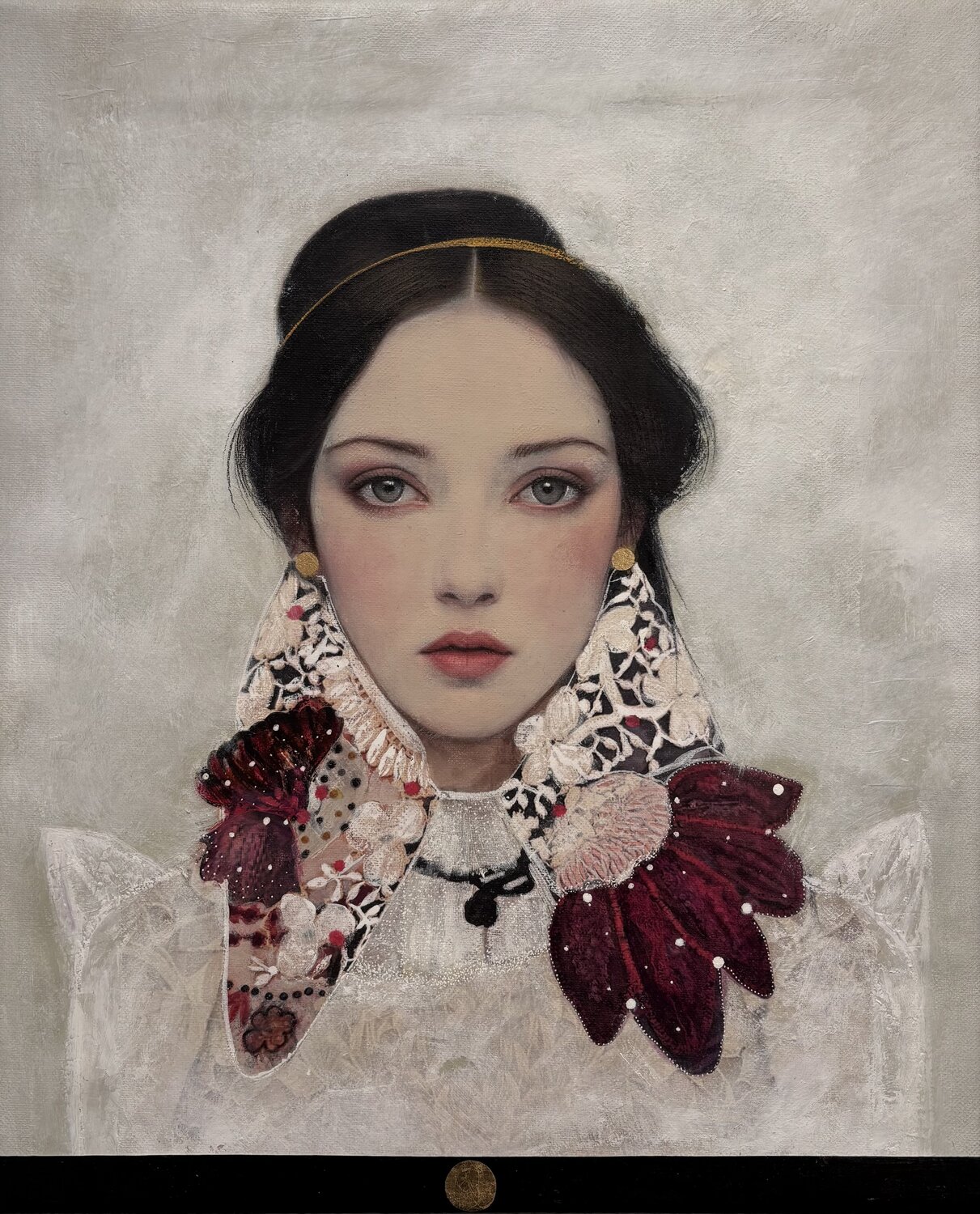 Ethereal Grace/ The infinite Bloom Karenina Fabrizzi Original painting for sale