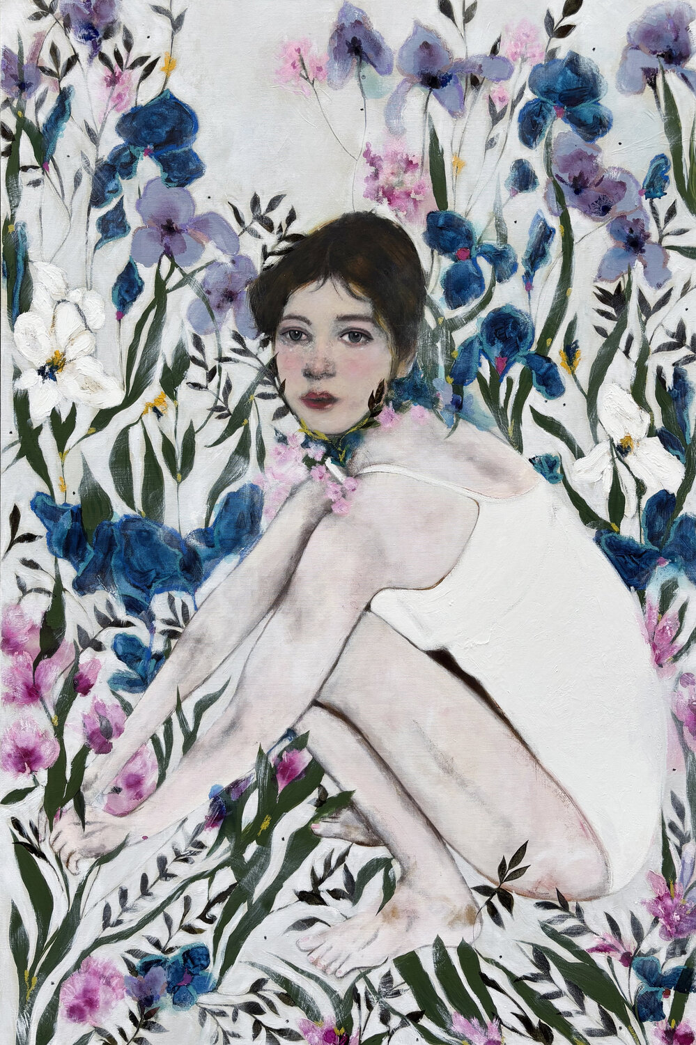 L’Âge Bleu Karenina Fabrizzi Original painting for sale