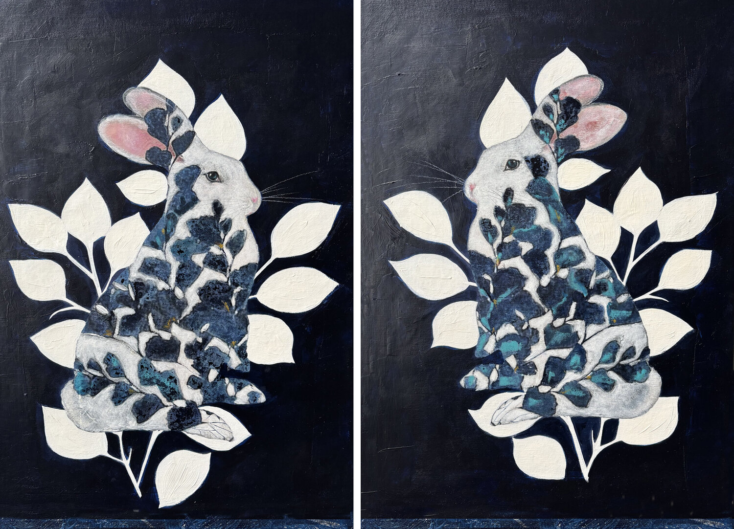 Silent Garden/ Spring Karenina Fabrizzi Original painting for sale
