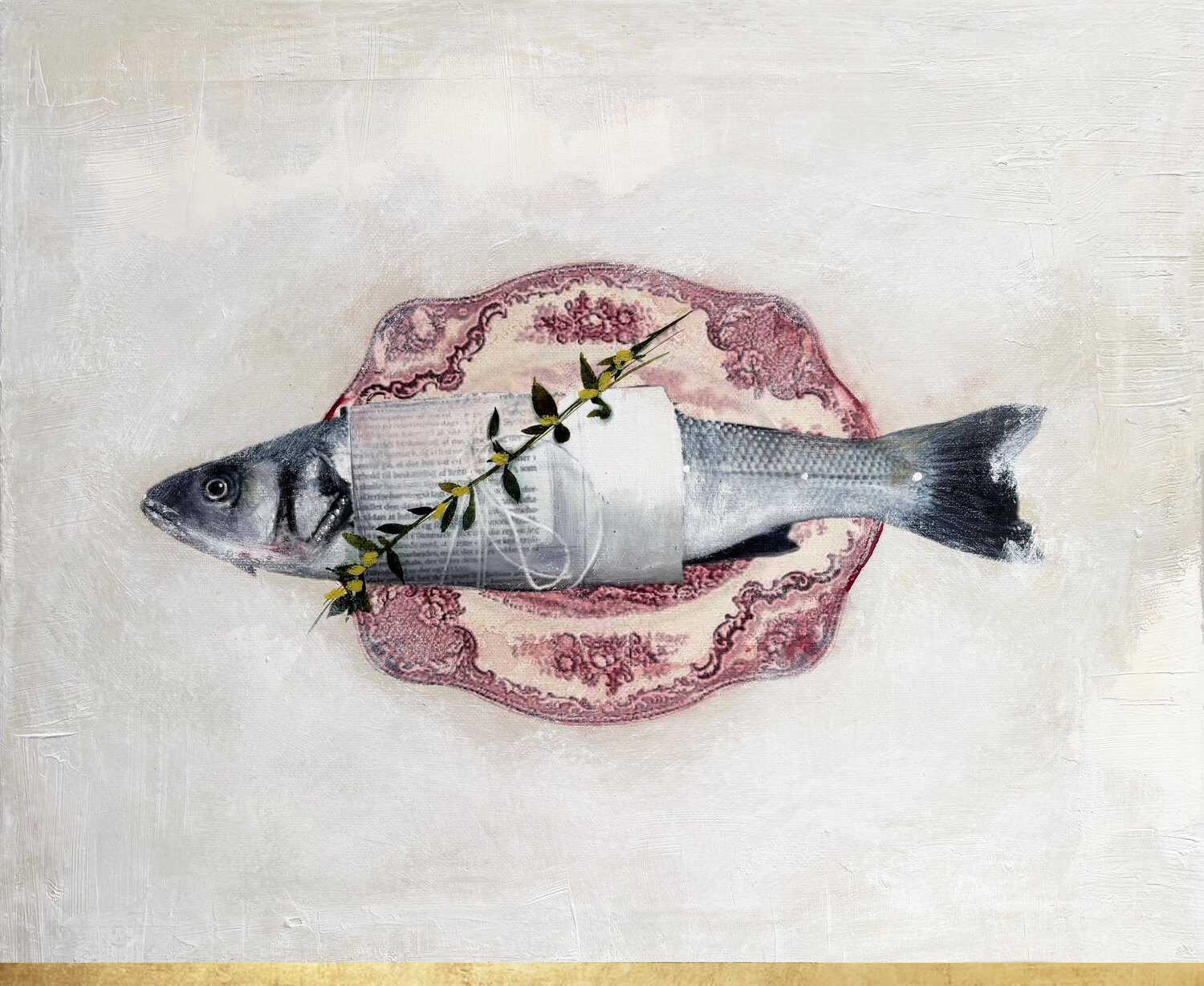 Whispers Of The Ocean/ Red China Karenina Fabrizzi Original painting for sale