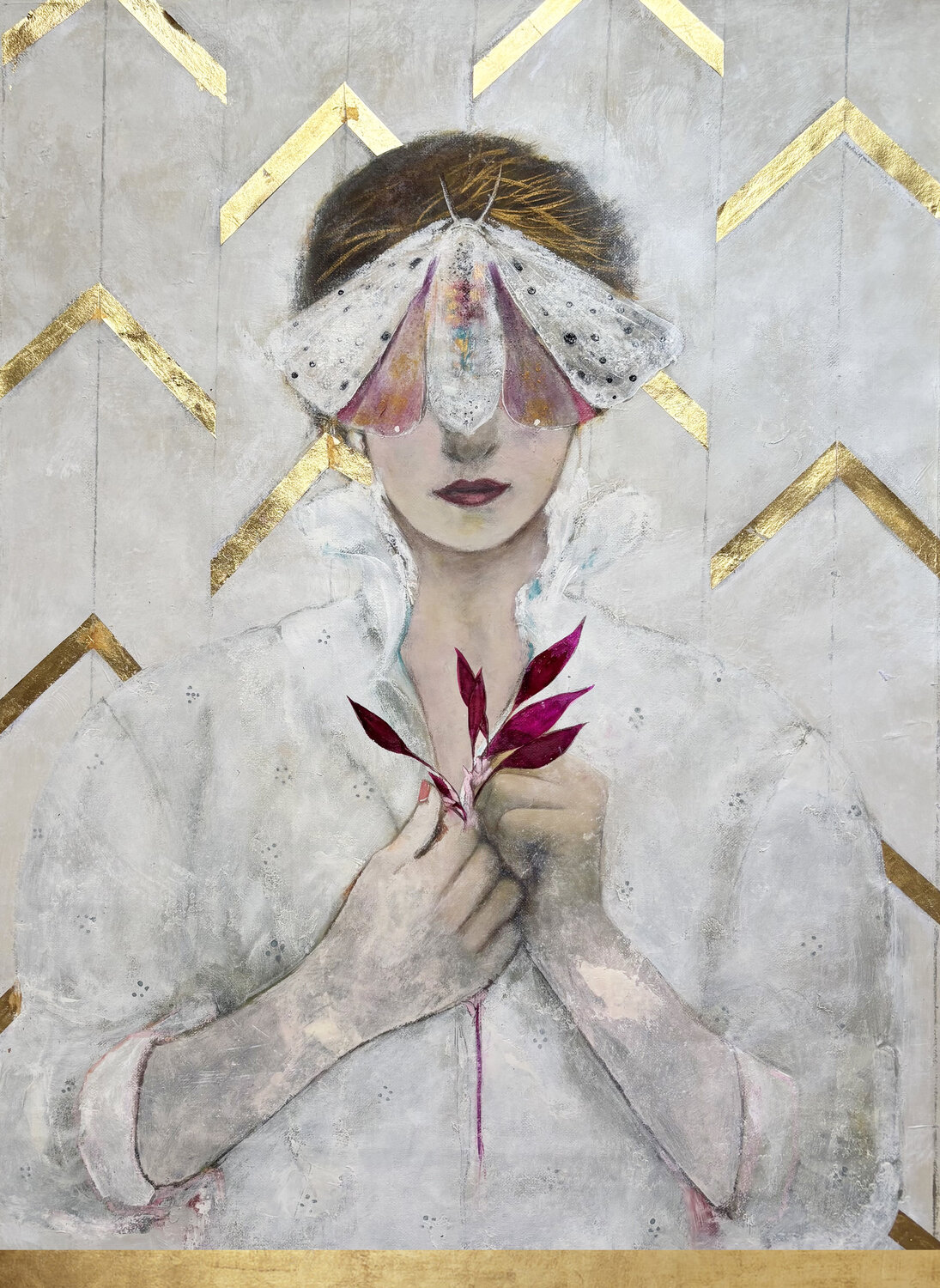 Echoes Of Her Grace/ Whispers Of A Forgotten Elegance Iii Karenina Fabrizzi Original painting for sale