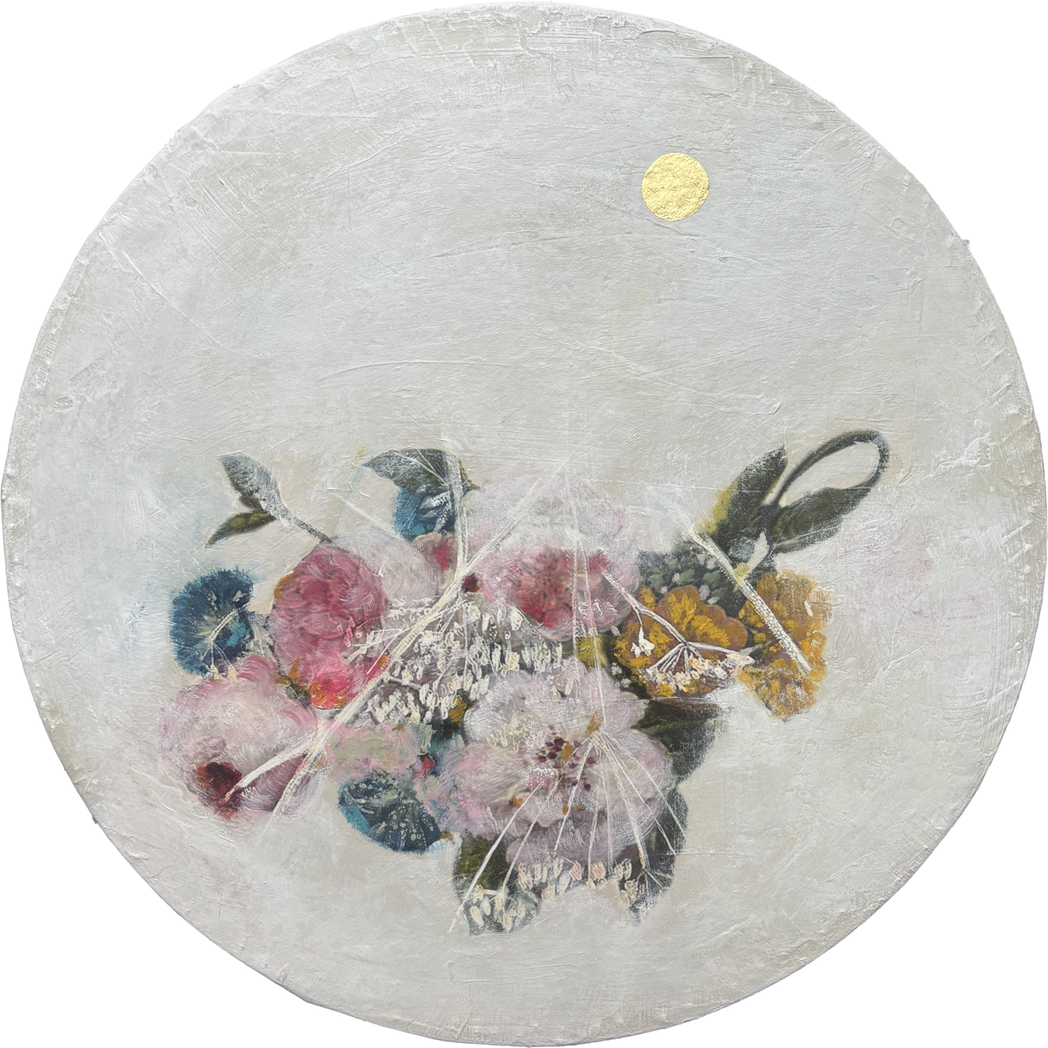 The Weight Of A Golden Dot II Karenina Fabrizzi Original painting for sale