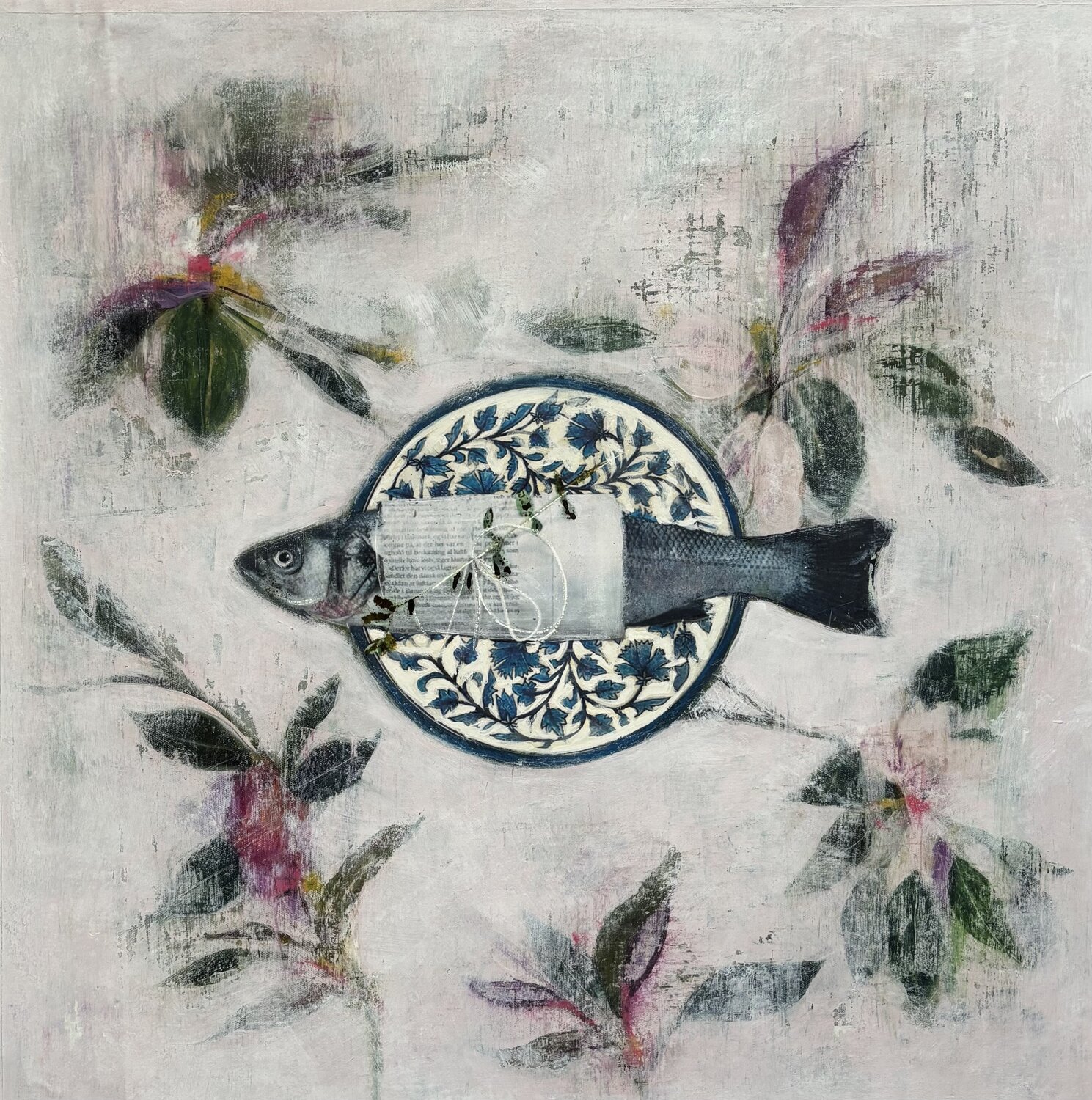 Whispers Of The Ocean/ Tiles 1 Karenina Fabrizzi Original painting for sale