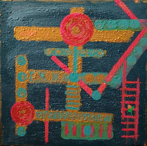 Cancion de Angeles II by Masqali, Painting for Sale on Select