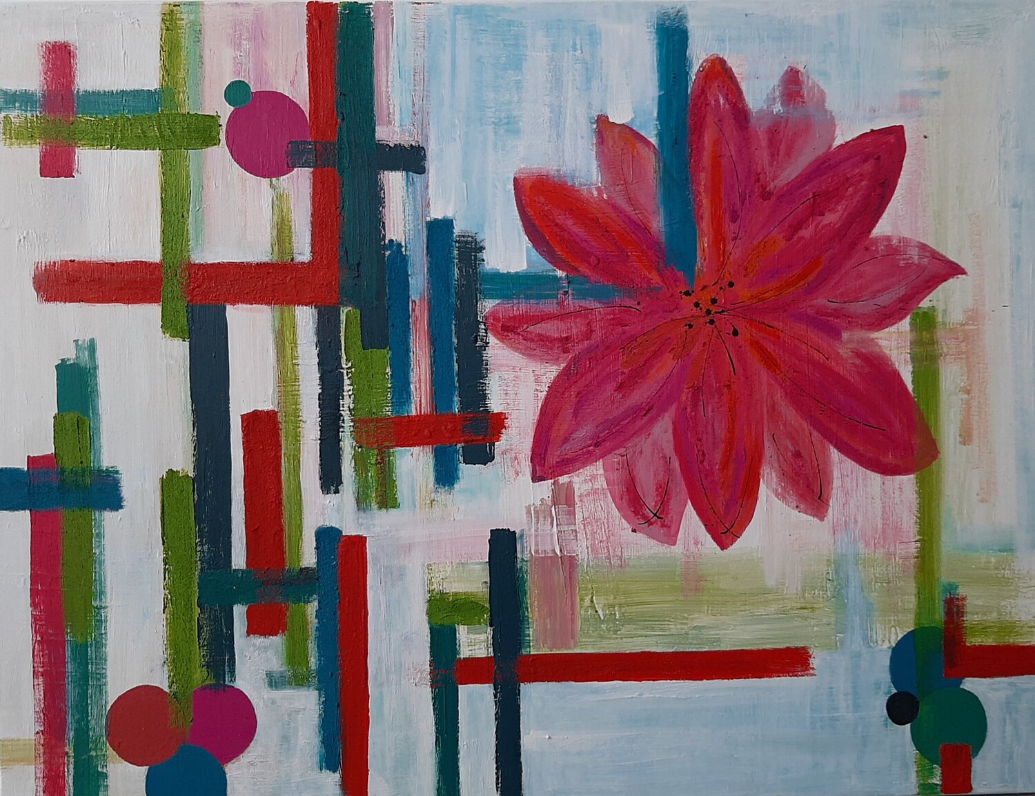 A flor de piel Masqali Original painting for sale