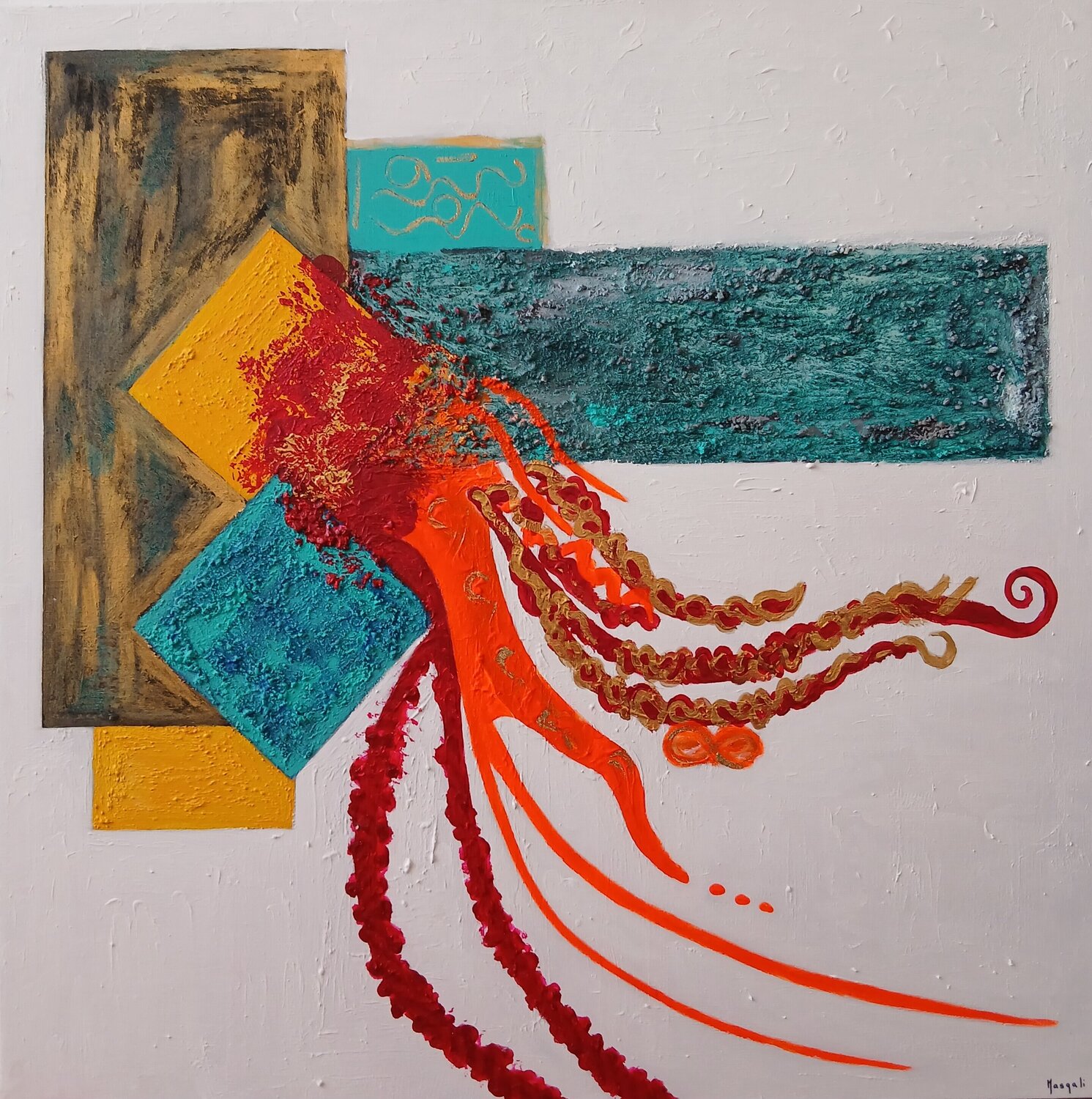 La danza del alma Masqali Original painting for sale