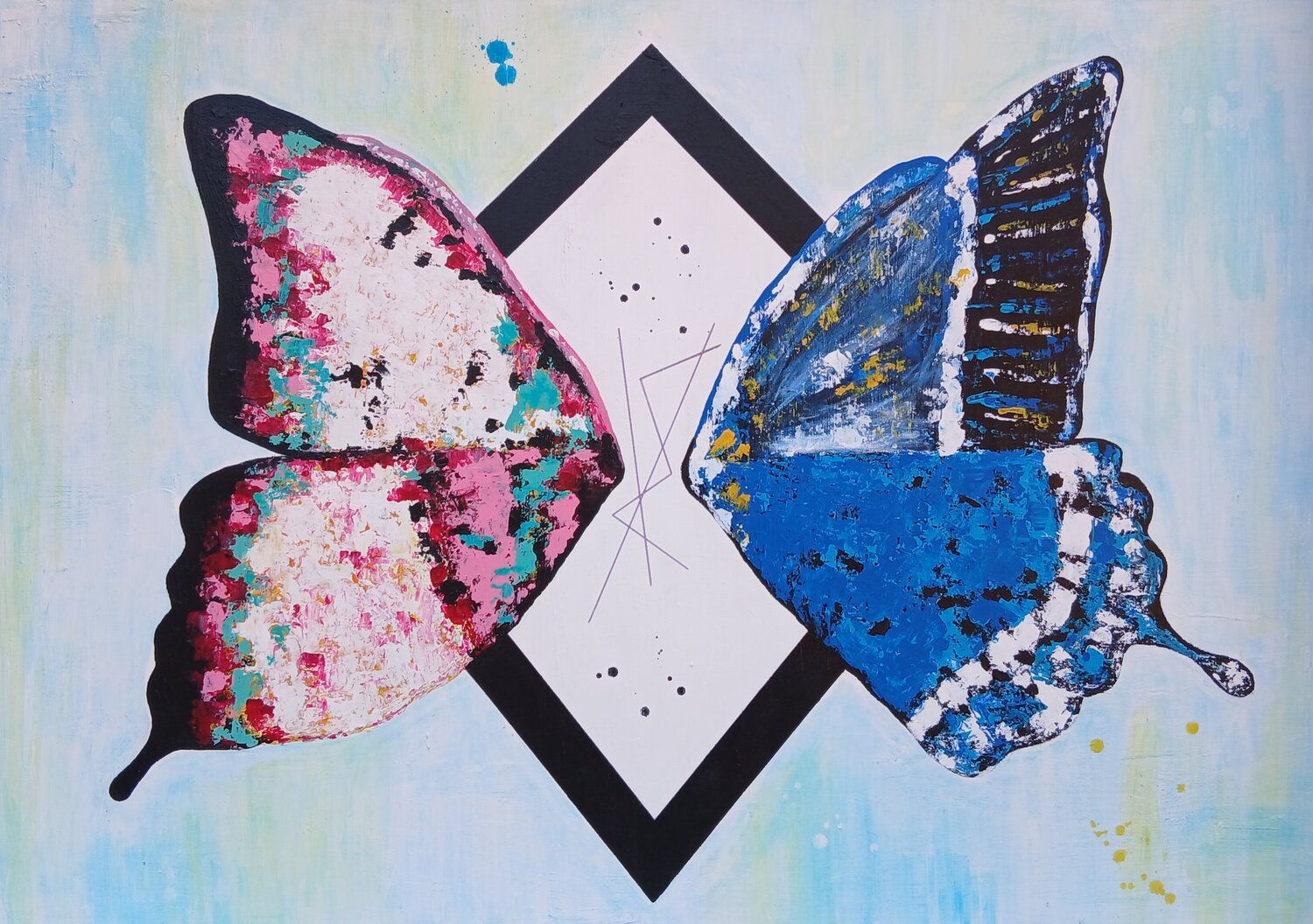 Mírame a los ojos Masqali Original painting for sale