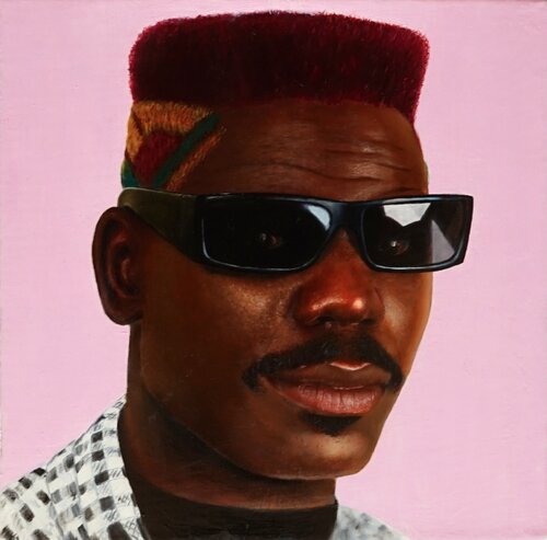 Papi François by Ezequiel Martinez Llaser, Painting for Sale on Select