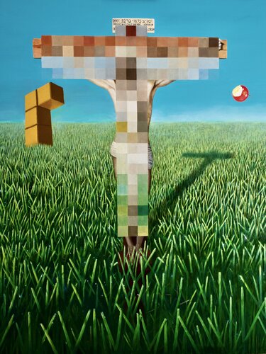 La généalogie de la morale fragmentée by Ezequiel Martinez Llaser, Painting for Sale on Select