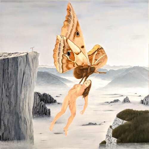 De la volonté et du chaos. by Ezequiel Martinez Llaser, Painting for Sale on Select