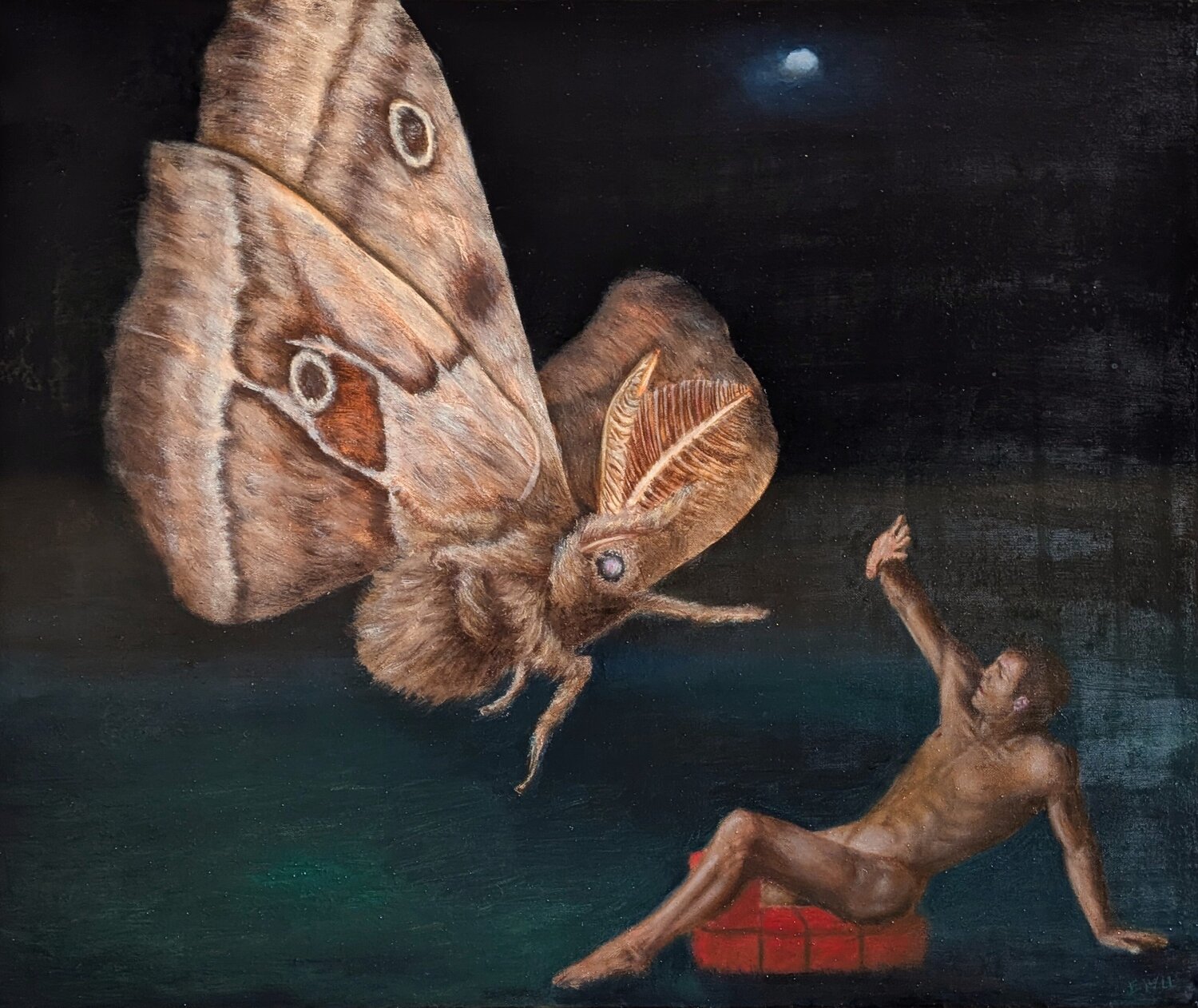 Caos y voluntad limitada. Ezequiel Martinez Llaser Original painting for sale