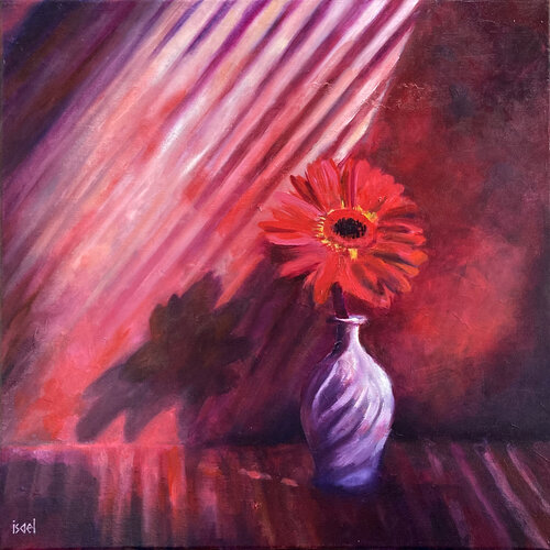 Ecarlate fleur de vie by Isael, Painting for Sale on Select