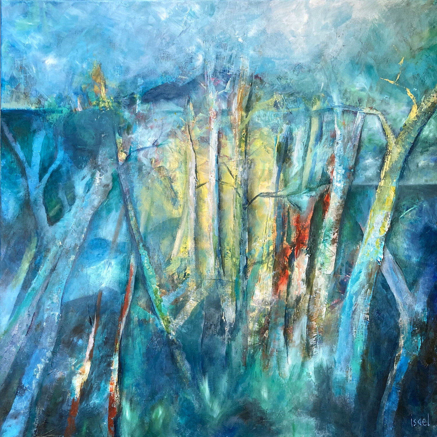 Retour en forêt Isael Original painting for sale