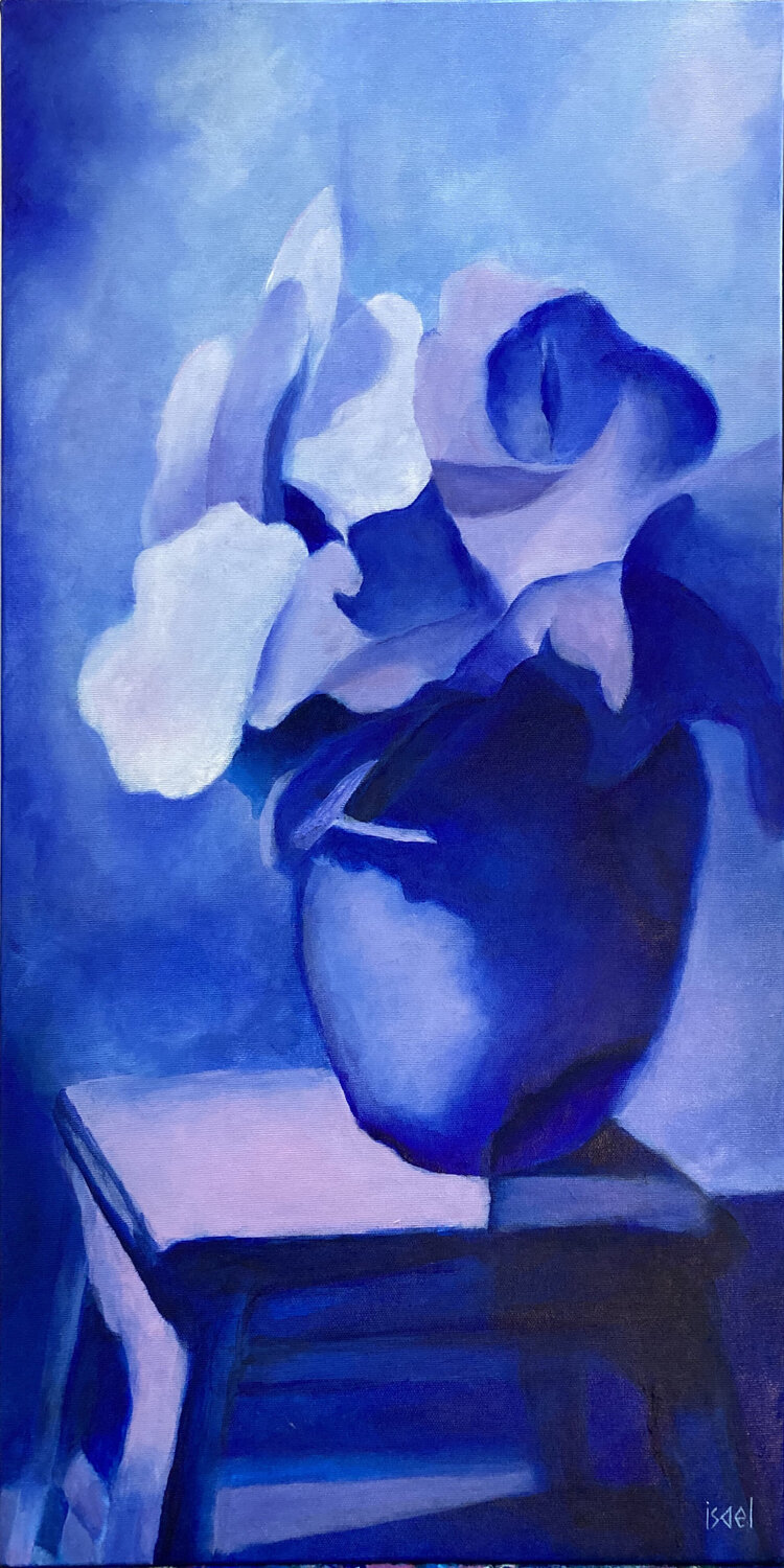 Blue Emotion Isael Original painting for sale