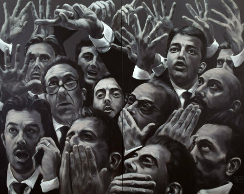 Hunting IV by Prof. Gerhard Silber, Painting for Sale on Select